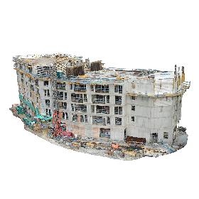 3D The building is under construction model